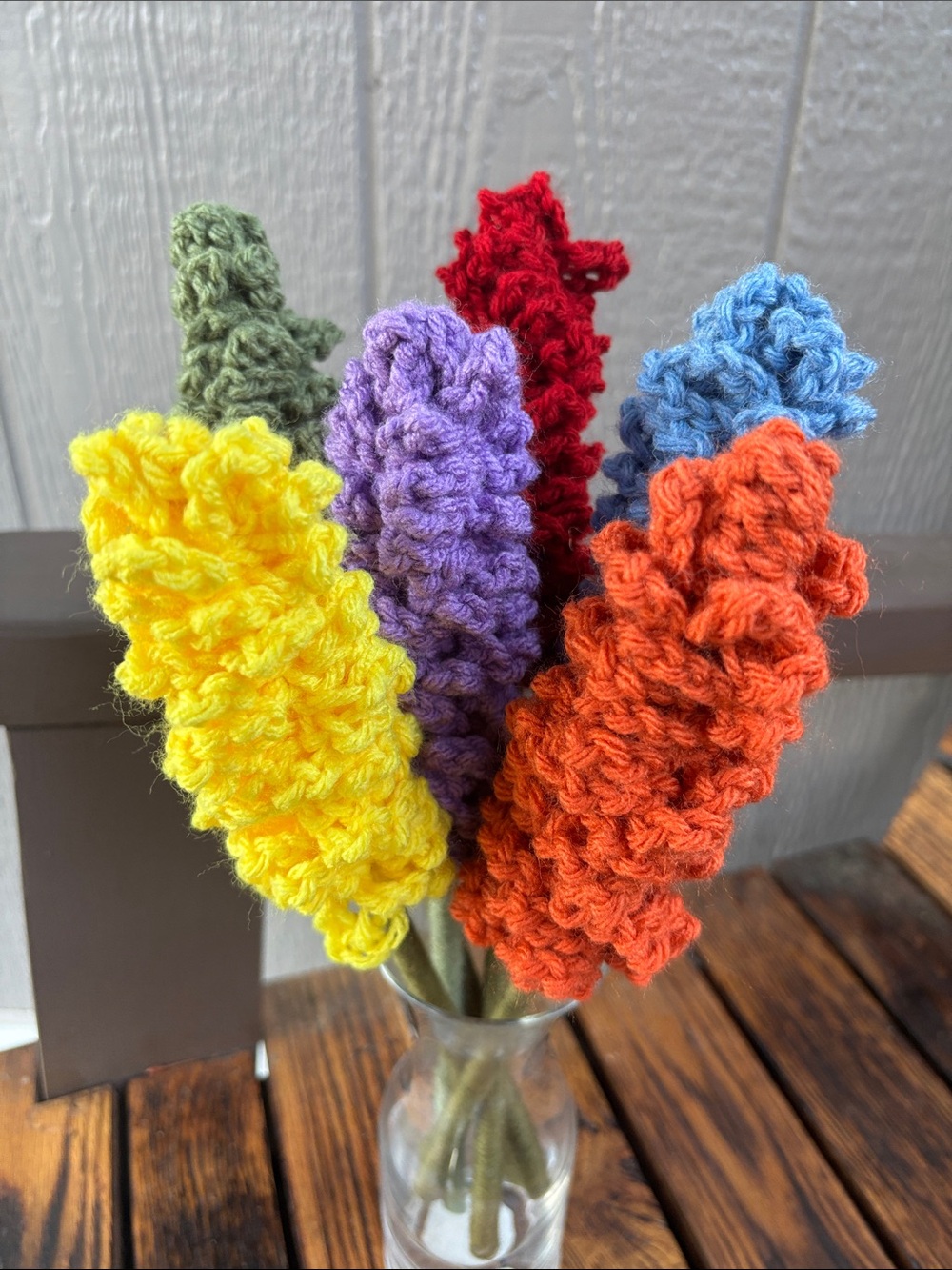 Crochet Rainbow Flowers - Picture 2 of 4